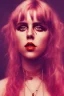 Placeholder: danish singer mø, high light , red tones,