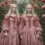 Placeholder: Elle fanning and dakota fanning as flowers, red, 1780