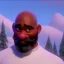 Placeholder: black Santa