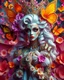 Placeholder: Masterpiece art amazing art picture in Luxurious 3d colorful fractals sharp colors,vibrant colors,neons colors standing pose sweet pose a adorned carnival vampire queen gothic make up,hair silver, golden shiny adorned,in fractals 3d outside ,fractals colorfull,Fully of flowers,butterflies,leaves in 3d outside fractals neons vibrant colorful backgrounds