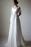 Placeholder: white greek wedding dress Photorealistic