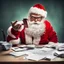 Placeholder: Santa Claus attempting to do his taxes.