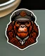 Placeholder: copper Gorilla cafe racer peaky blinders hat sticker