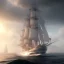 Placeholder: photo of a ultra realistic sailing ship, dramatic light, pale sunrise, cinematic lighting, battered, low angle, trending on artstation, 4k, hyper realistic, focused, extreme details, unreal engine 5, cinematic, masterpiece, art by studio ghibli, intricate artwork by john william turner