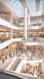 Placeholder: Very detailed shopping people in a fancy mall. Dubai mall modern mall , trending on artstation, sharp focus, studio photo, intricate details, highly detailed, by greg rutkowski