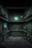 Placeholder: abandonned underground clandestine laboratory bunker for asset video game 2D, platformer,