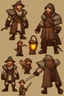 Placeholder: character sprite for pixel game in the medieval style. --ar 2:3 --uplight