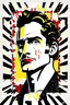 Placeholder: portrait mark antony in roy lichtenstein style