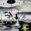 Placeholder: microcosm with planktonic creatures by yves tanguy and dr seuss