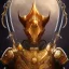 Placeholder: hunter Galaxy treasure moon portrait robotic bloody evil theeth body details 16k warrior gold body dark horn metal silver hybrid Gold Reckt Powerful spike