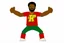 Placeholder: cartoon rasta in tpose white background