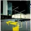 Placeholder: Minimal contemporary abstract oil paintings of desolate 1960s carpark with road markings and concrete fragments. Overlay with grungy typography graphics. style of Justin Mortimer and Francis Bacon.