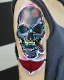 Placeholder: Tattoo style skull dagger