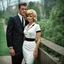 Placeholder: a beautiful couple in formal 1960s attire