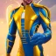 Placeholder: Cosmos super hero, yellow costume,4k image, full body man