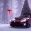 Placeholder: Santa claus driving his red Tesla convertible car, character design by cory loftis, fenghua zhong, ryohei hase, ismail inceoglu and ruan jia. unreal engine 5, artistic lighting, highly detailed, photorealistic, fantasy