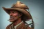 Placeholder: old RUGED cowboy face hat