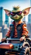 Placeholder: portrait of Hairy Gremlin pimp ninja in hipster tractor parked on top of sky scraper,bokeh like f/0.8, tilt-shift lens 8k, high detail, smooth render, down-light, unreal engine, prize winning