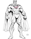 Placeholder: real massive Superman symble, coloring page, no leaves, full body (((((white background))))), only use an outline., real style, line art, white color, clean line art, white background, Sketch style