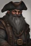 Placeholder: Dark Grey skin Dwarf Male Pirate