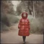 Placeholder: Disney alice, red, autochrome, plastic puffy jacket