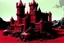 Placeholder: A dark red castle in a wasteland covered in mold designed in Ica stones painted by Andy Warhol