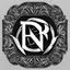 Placeholder: logo with the letter R end N, black and white