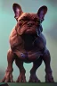 Placeholder: alien french bulldog musculature hulk body HD strong french bulldog hulk marvels Warcraft 64k