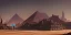 Placeholder: A lost city in the desert a five-sides pyramide