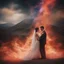 Placeholder: Bursting Blood vessels, heart-shaped, electrifying, close-up, Head and shoulders portrait of the bride and the mummy, double exposure shadow of the ghost, Invisible, poignant, extremely colorful, Dimensional rifts, multicolored lightning, outer space, planets, stars, galaxies, fire, explosions, smoke, volcanic lava, Bubbles, craggy mountain peaks the flash in the background, 32k UHD, 1080p, 1200ppi, 2000dpi, digital photograph, heterosexual love, speedforce