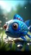 Placeholder: a portrait of a cute animated fish in the style of pixar, being executed by a platoon on a cloud, bokeh like f/0.8, tilt-shift lens 8k, high detail, smooth render, down-light, unreal engine, prize winning