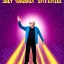 Placeholder: Larry David in a Saturday Night Fever dream movie poster