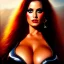 Placeholder: portrait of beautiful busty Julie from heavy metal fakk 2 painting by Brom , oil on canvas, cinematic composition, extreme detail,fit full head inside picture,8k