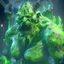 Placeholder: giant radioactive demon lord covered in glooming green slime, unreal engine 5, 8k resolution, photorealistic, ultra detailed