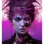 Placeholder: beautiful punk girl, hyper detailed, hyperdetailed, intricately detailed, illustration by <kilian eng> <Yoji Shinkawa>, purple tones,