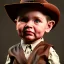 Placeholder: Indiana Jones toddler, full body, dramatic lighting, hyper realistic