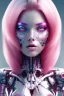 Placeholder: cyborg, pink hair, sexy, perfekt, real, dream