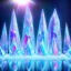 Placeholder: cristal angelic crystalline, blue,pink , cosmic, opalescent, gemstones, crystals, other worldly,water,bright, ice background, snow lake blue