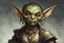 Placeholder: dnd, portrait of female goblin wearing jewelry