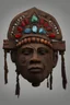 Placeholder: shaman, head piece wood, with central gem