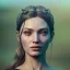 Placeholder: analog style, Celtic goddes, portrait, simmetric eyes, realistic photo