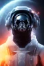 Placeholder: All Black Galactic soldier, wearing high tech mask, white smoke, dark, rage, sorrow, high definition, ultra 8 k, volumetric lighting, blue fire, fog