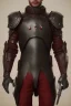 Placeholder: a man modern in military science fiction armor, the armor must be made of spiritual fabric, black and red. a fabric similar to that worn by men of the witch church of the past.