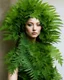 Placeholder: a woman made of fern leaves