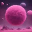 Placeholder: Strange furry planet pink