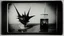 Placeholder: the case of the thorn demon with the fish juice, polaroid, minimal, dada, surreal, old black and white