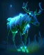 Placeholder: bioluminescent herbivore ungulate creature, 8k resolution, photorealistic, ultra detailed