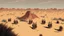 Placeholder: desert, comic style
