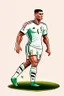 Placeholder: Cristiano Ronaldo Portuguese football player cartoon 2d