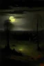 Placeholder: A black nightmare realm painted by George Inness